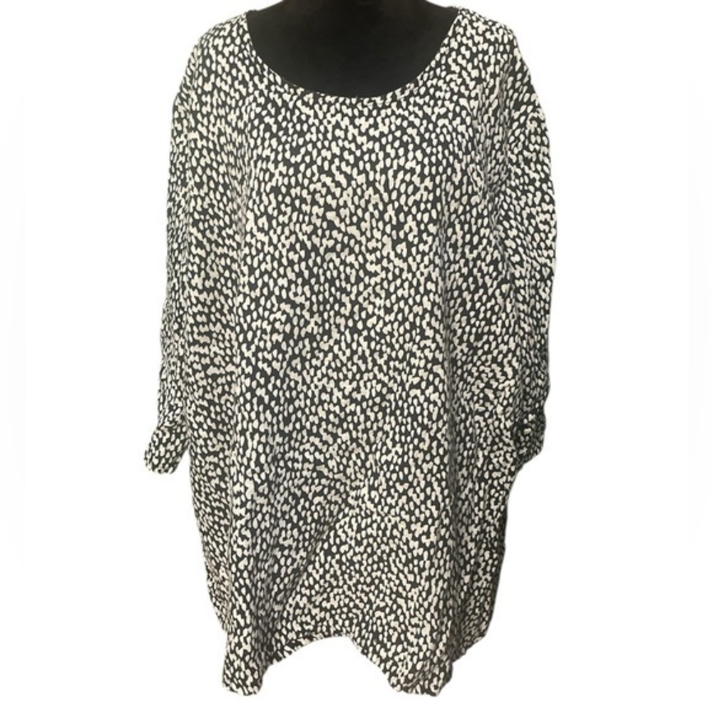 BRYN WALKER Linen Tunic Top  2X